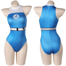 Laden Sie das Bild in den Galerie-Viewer, The Fantastic Four: First Steps (2025) Sue Storm blau Jumpsuit Cosplay Outfits