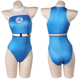 The Fantastic Four: First Steps (2025) Sue Storm blau Jumpsuit Cosplay Outfits