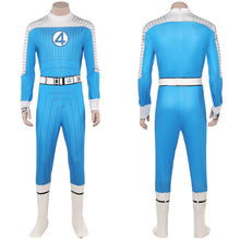 Laden Sie das Bild in den Galerie-Viewer, The Fantastic Four: First Steps (2025) The Thing blau Jumpsuit Benjamin Jacob Cosplay Kostüm 