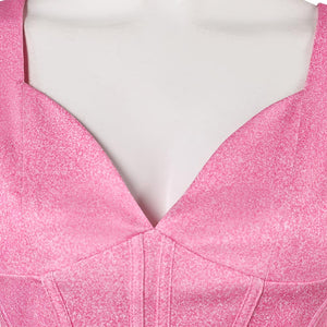 The Substance (2024) Die Substanz Sue rosa Cosplay Outfits