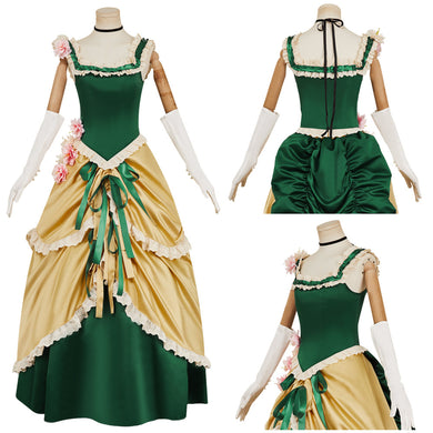 The Ugly Stepsister Elvira grün Kleid Cosplay Outfits