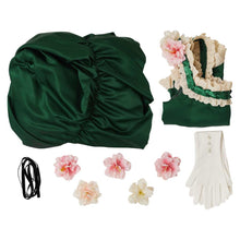 Laden Sie das Bild in den Galerie-Viewer, The Ugly Stepsister Elvira grün Kleid Cosplay Outfits