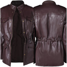 Laden Sie das Bild in den Galerie-Viewer, The Walking Dead Carol Peletier Kunstleder Jacke Cosplay Outfits