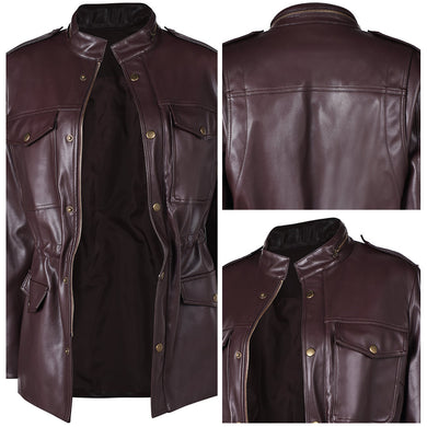 The Walking Dead Carol Peletier Kunstleder Jacke Cosplay Outfits