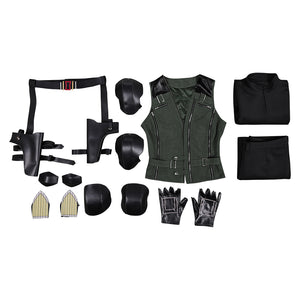 Thunderbolts Yelena Belova schwarz Kostüm Cosplay Outfits