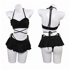 Tifa Lockhart schwarz Bademode Final Fantasy Cosplay Outfits