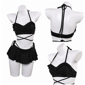 Tifa Lockhart schwarz Bademode Final Fantasy Cosplay Outfits