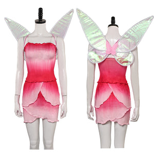 Tinkerbell Rosetta rot Kleid Cosplay Kostüm