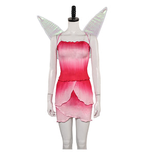 Tinkerbell Rosetta rot Kleid Cosplay Kostüm