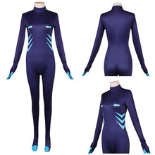Laden Sie das Bild in den Galerie-Viewer, Vox blau Overall Hazbin Hotel Vox Jumpsuit Cosplay Outfit