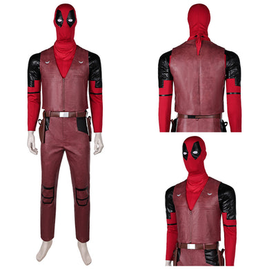 Wade Wilson Deadpool Kid Kostüm Set Deadpool & Wolverine (2024) Cowboy Deadpool Cosplay Outfits