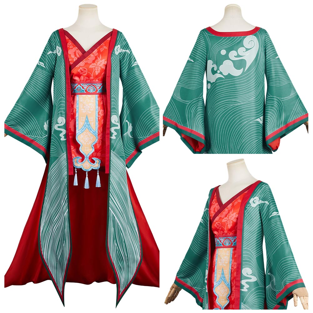 White Snake 3 Embers Hanfu Bai She: Fu Sheng Fangzhu Baoqing Cosplay Outfits