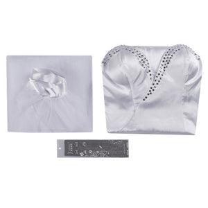 Wicked 2025 Glinda weiß Kleid Cosplay Kostüm