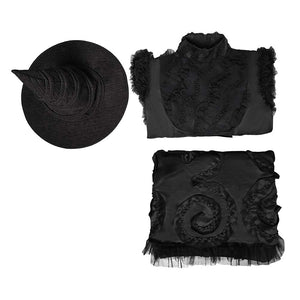 Wicked Hexe Elphaba schwarz Cosplay Kostüm Set