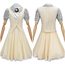 Laden Sie das Bild in den Galerie-Viewer, Wicked: For Good 2025 Glinda gelb Uniform Cosplay Kostüm