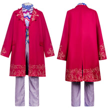 Laden Sie das Bild in den Galerie-Viewer, Willy Wonka rot Kostüm Charlie und die Schokoladenfabrik Wonka Cosplay Outfit 