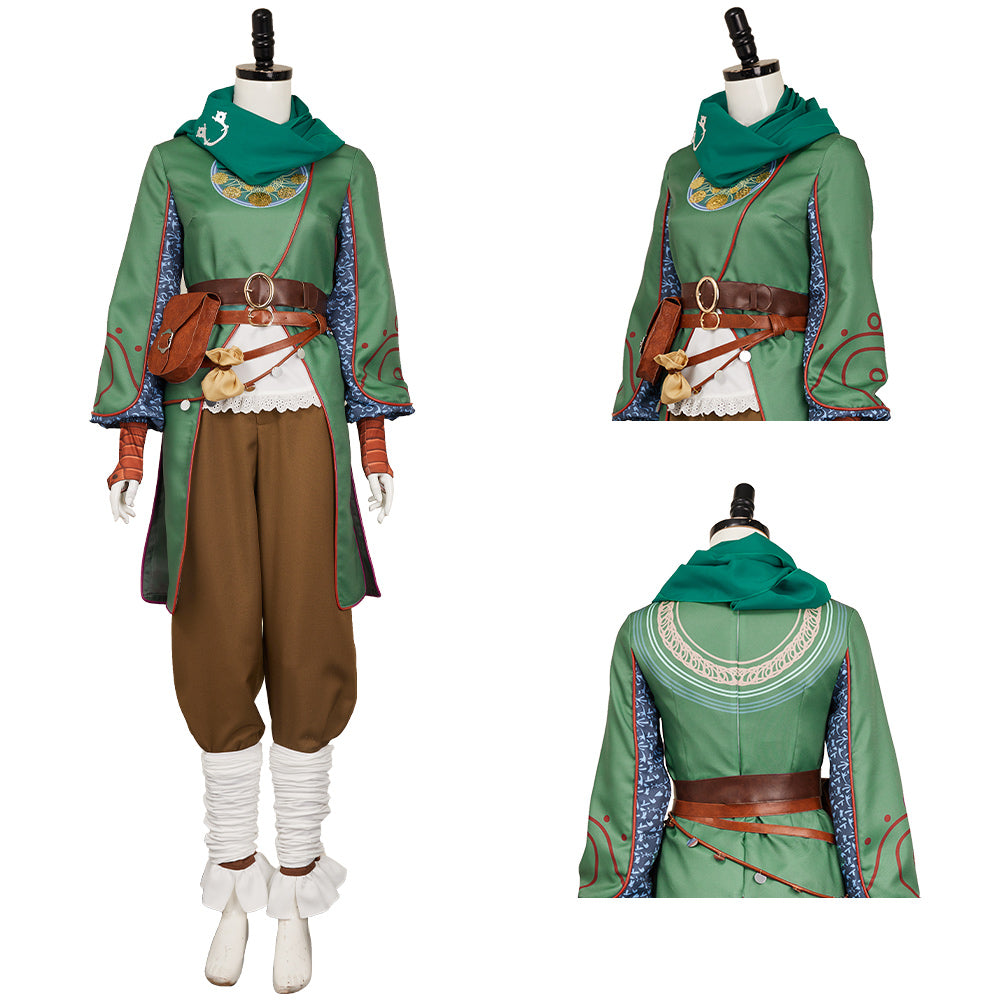 Zoe grün Kostüm Split Fiction Zoe Cosplay Outfits
