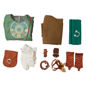 Zoe grün Kostüm Split Fiction Zoe Cosplay Outfits