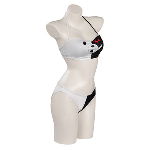 Danganronpa Monokuma Bikini zweiteilige Badeanzug Halloween Karneval Outfits