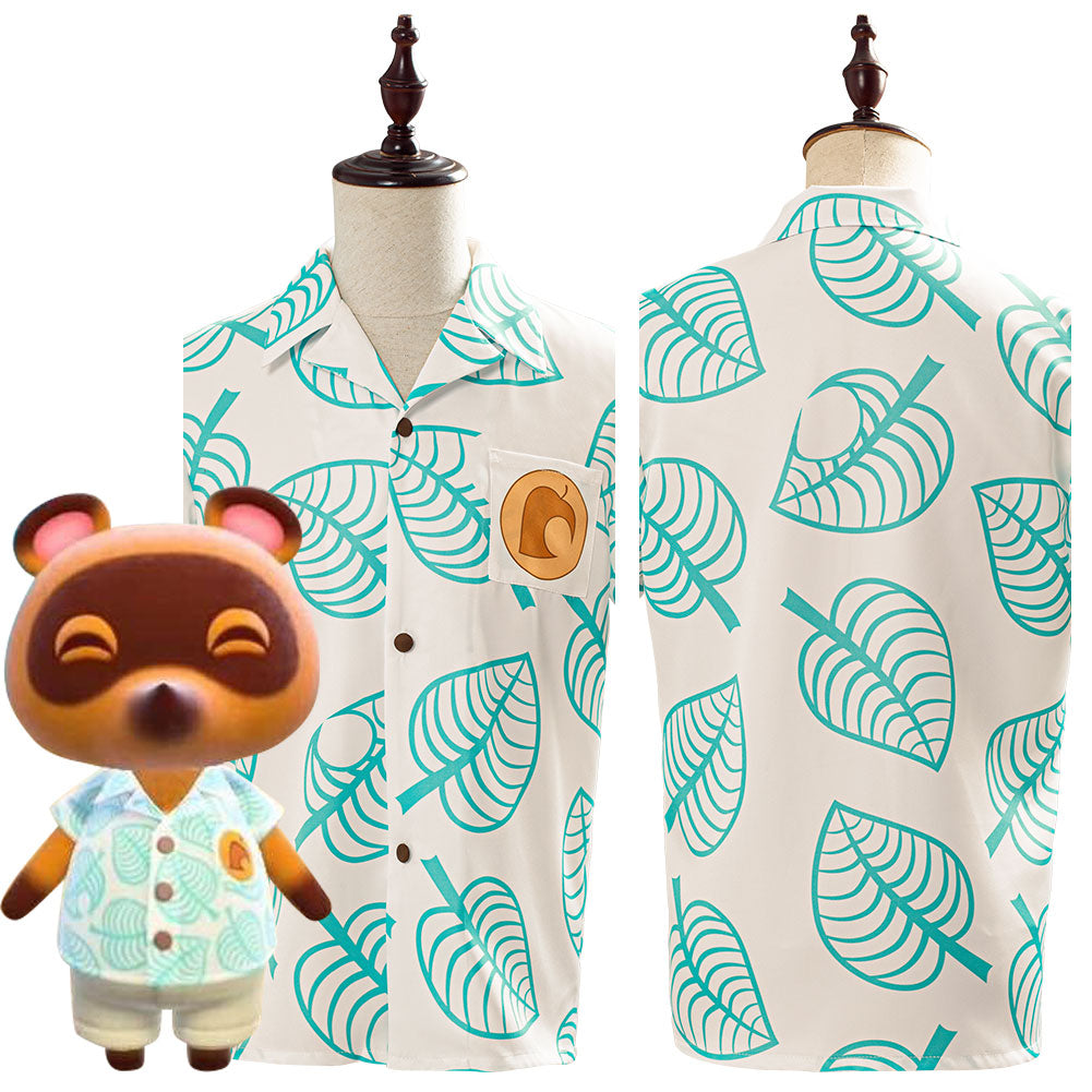 Kostüm Cosplay Animal Crossing Tom Nook Shirt Sommer Hemd Erwachsene