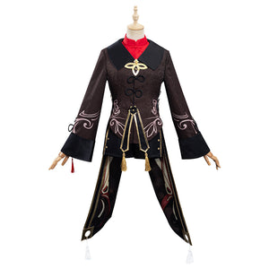 Genshin Impact HuTao Kostüm Cosplay Halloween Karneval Outfits