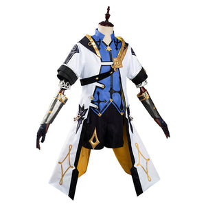 Genshin Impact Albedo Kostüm Halloween Karneval Cosplay Outfits