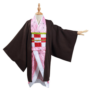 Kimetsu no Yaiba Kamado Nezuko Kinder Kimono Halloween Karneval Kostüm Set