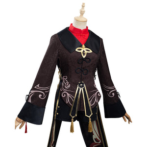 Genshin Impact HuTao Kostüm Cosplay Halloween Karneval Outfits