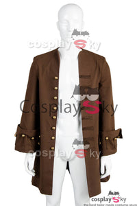 Pirates Of The Caribbean Fluch der Karibik Jack Sparrow Johnny Depp nur 1 Jacke Cosplay Kostüm