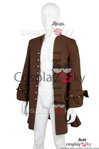 Pirates Of The Caribbean Fluch der Karibik Jack Sparrow Johnny Depp nur 1 Jacke Cosplay Kostüm