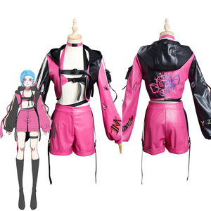 Jinx Arcane: League of Legends Cosplay Kostüme Halloween Karneval Outfits