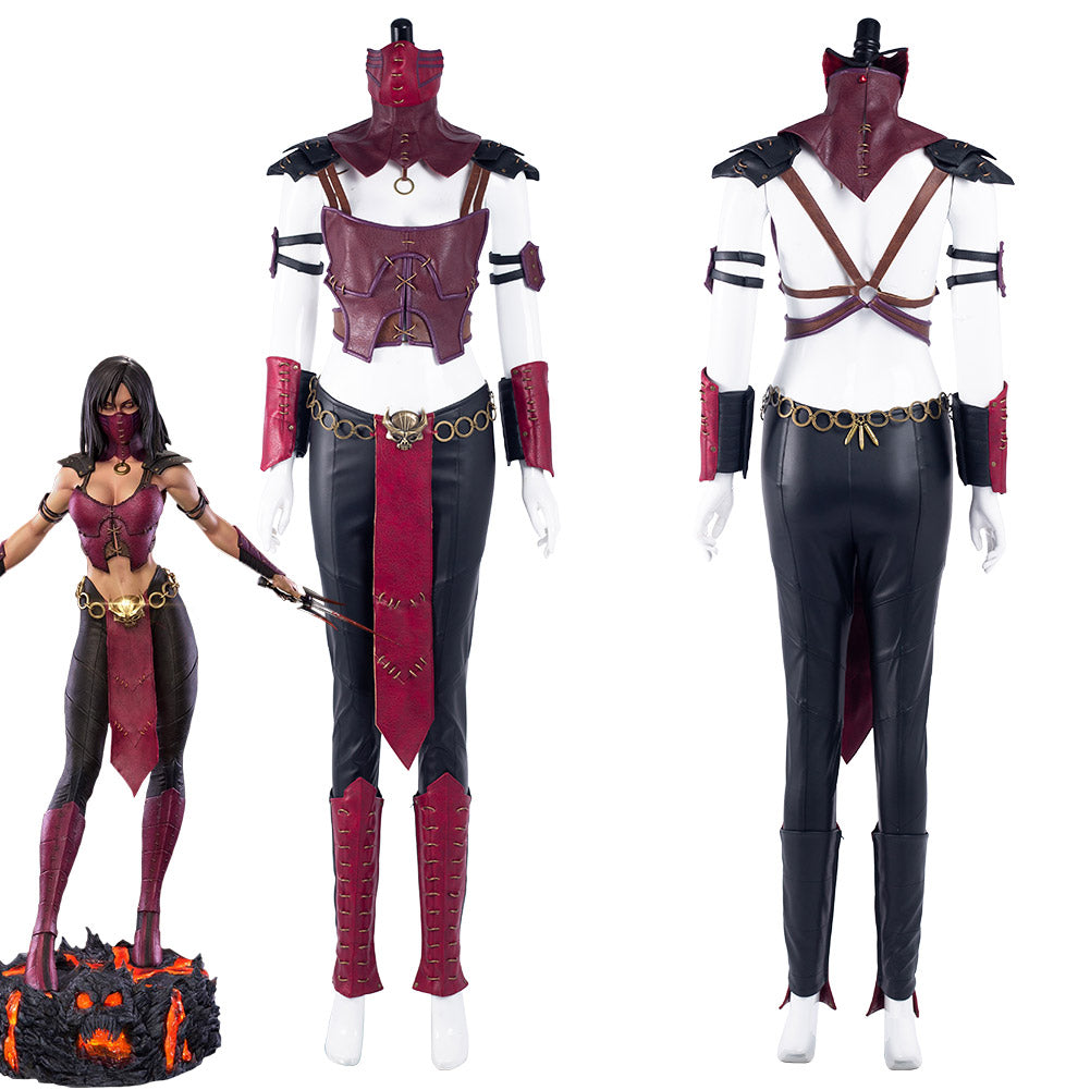 Mortal Kombat 10 Mileena Cosplay Kostüme Halloween Karneval Outfits