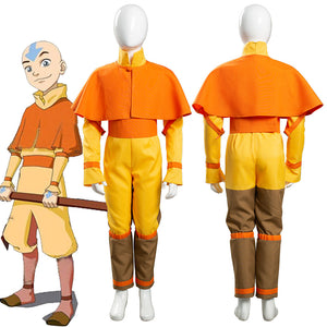 Avatar – Der Herr der Elemente Aang Cosplay Kostüm Kinder Jumpsuit Jungen Halloween Karneval Kostüm