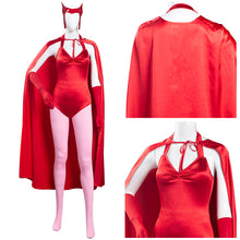 Laden Sie das Bild in den Galerie-Viewer, WandaVision Scarlet Witch Wanda Maximoff Jumpsuit Cosplay Halloween Karneval Kostüm