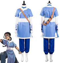 Laden Sie das Bild in den Galerie-Viewer, Avatar: the last Airbender Katara Der Herr der Elemente Cosplay Kostüm Halloween Karneval Kostüm