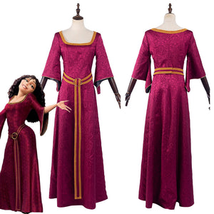 Tangled Mother Gothel Cosplay Kostüm Outfits Halloween Karneval Kleid