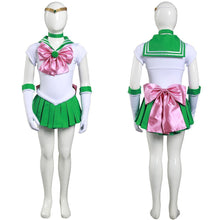 Laden Sie das Bild in den Galerie-Viewer, Sailor Moon Kinder Tsukino Usagi/Sailor Jupiter/Sailor Mars Kostüm Mädchen Halloween Karneval Kostüm - cosplaycartde