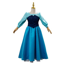 Laden Sie das Bild in den Galerie-Viewer, The Little Mermaid Arielle die Meerjungfrau Kleid Cosplay Kostüm Blau Kleid