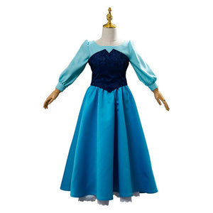 The Little Mermaid Arielle die Meerjungfrau Kleid Cosplay Kostüm Blau Kleid