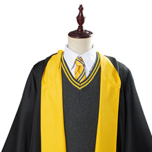 Laden Sie das Bild in den Galerie-Viewer, Harry Potter Haus Hufflepuff Schuluniform Cosplay Halloween Karneval Kostüm