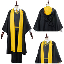 Laden Sie das Bild in den Galerie-Viewer, Harry Potter Haus Hufflepuff Schuluniform Cosplay Halloween Karneval Kostüm