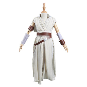 Kinder Mädchen Rey Kostüm Star Wars The Rise of Skywalker Teaser Der Aufstieg Skywalkers Rey Cosplay Halloween Karneval Kostüm