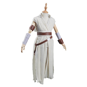 Kinder Mädchen Rey Kostüm Star Wars The Rise of Skywalker Teaser Der Aufstieg Skywalkers Rey Cosplay Halloween Karneval Kostüm