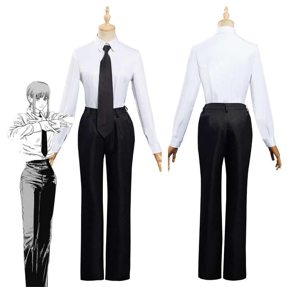 Chainsaw Man Makima Cosplay Kostüm Halloween Karneval Outfits