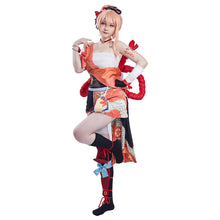 Laden Sie das Bild in den Galerie-Viewer, Genshin Impact Yoimiya Kostüm Cosplay Halloween Karneval Outfits