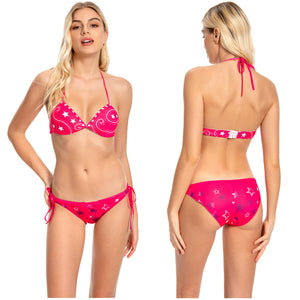 2023 Barbie, Margot Robbie Barbie Sommer Damen Bikini 2tlg. Bademode schick Badeanzug