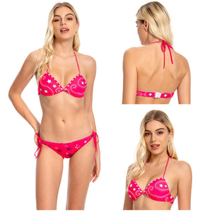 2023 Barbie, Margot Robbie Barbie Sommer Damen Bikini 2tlg. Bademode schick Badeanzug