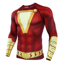 Laden Sie das Bild in den Galerie-Viewer, DC Shazam! Billy Batsons Top Tee Kurzarm Rundhals T-Shirt Herren Hemd