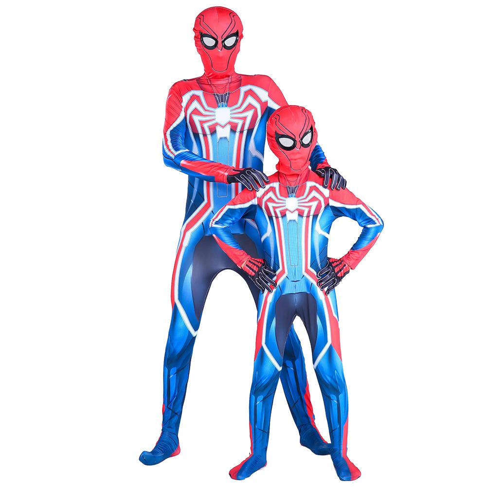 Marvels Spider-Man Velocity Suit Jumpsuit Cosplay Kostüm für Erwachsene Kinder Unisex