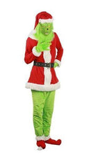 Laden Sie das Bild in den Galerie-Viewer, The Grinch Der Grinch Weihnachtsmann Weihnachtskleid Cosplay Kostüm